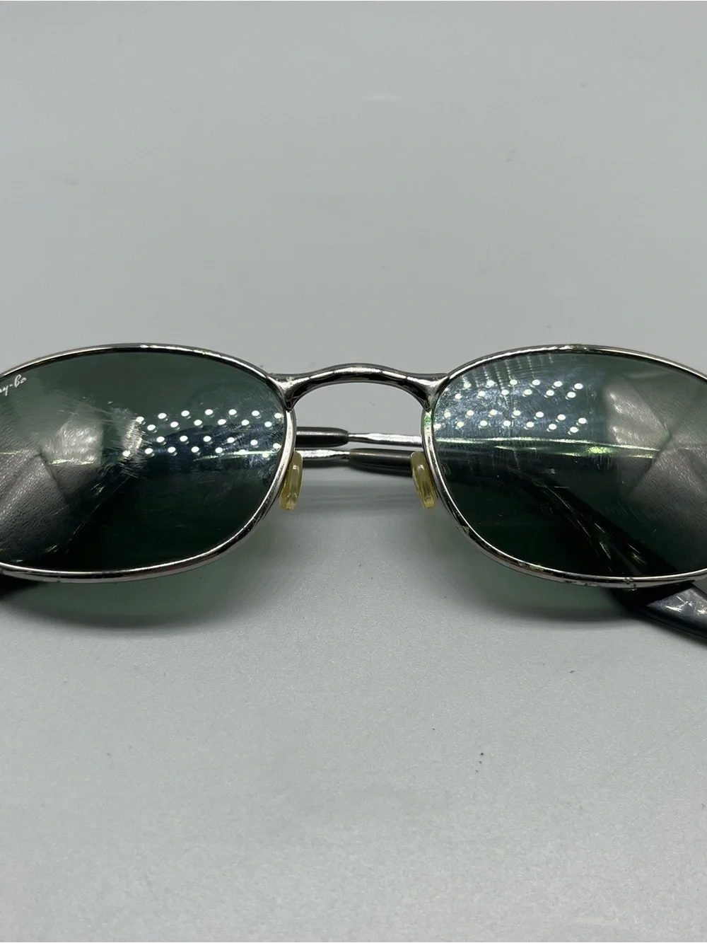 B&L Ray-Ban Vintage Sunglasses Green Lenses Gunmetal Frame